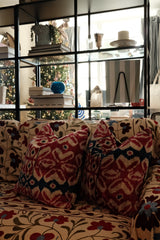 Pink, Blue, Black 20x20 Velvet Double-sided Pillow Set