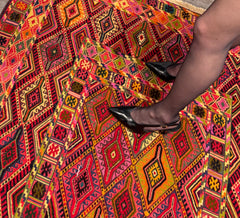 Colorful Terkmen Tribal Rug, 4x6