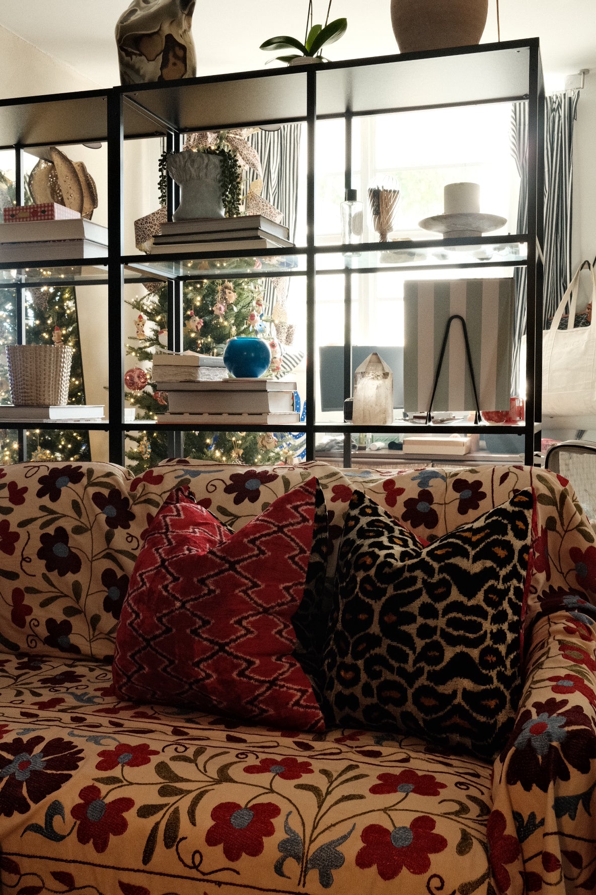 Leopard, Red 20x20 Velvet Double-sided Pillow Set